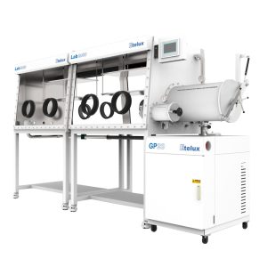Lab2000-2400 Four Station Split Double-sided Glove Box