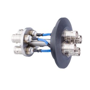BNC Connector 4 Pin Double Sided KF / DN40 Glove Box Lab Equipped Part Consumer RF Cable Connetor